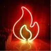 Wall-Mounted Neon Flame 30×23cm