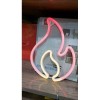 Wall-Mounted Neon Flame 30×23cm