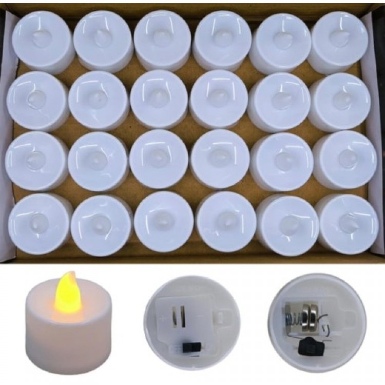 Battery-Operated Candle 1.8cm 24-Pack