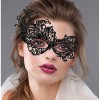 Black Lace Cut Lace Embroidered Ball Party Mask No. 1