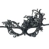 Black Lace Cut Lace Embroidered Ball Party Mask No. 1
