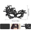 Black Lace Cut Lace Embroidered Ball Party Mask No. 1