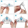 Elsa's Crown with Blue-Hearted Stones from the Land of Snow
