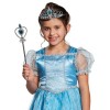 Frozen Elsa Blue Heart Crown and Blue Wand Set Children's Size