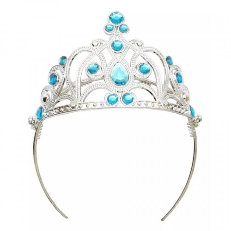 Elsa Children's Crown with Blue Stones Princess Crown Queen Crown 16x14 cm