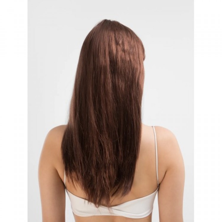 Coffee Brown Long Straight Party Wig - Long Brown Wig