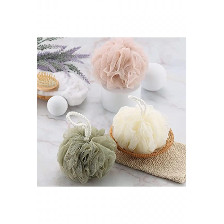 Bath Sponge Soft Top Sponge Natural Pompon Bath Sponge 35 g Soft Bath Sponge