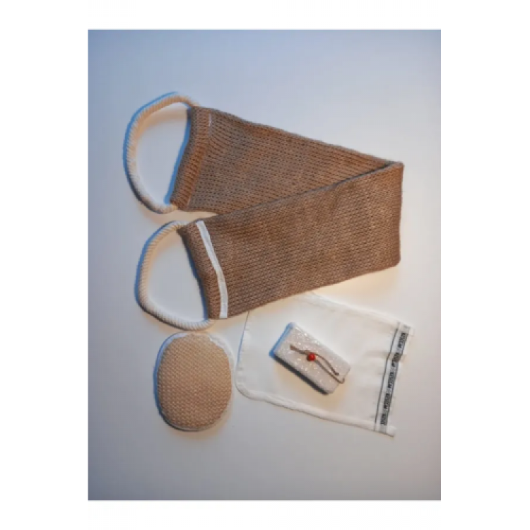 Doğal Keten Kese Seti 4'Lü