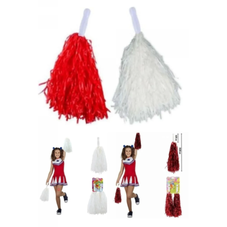 RED AND WHITE SHOW PONPON