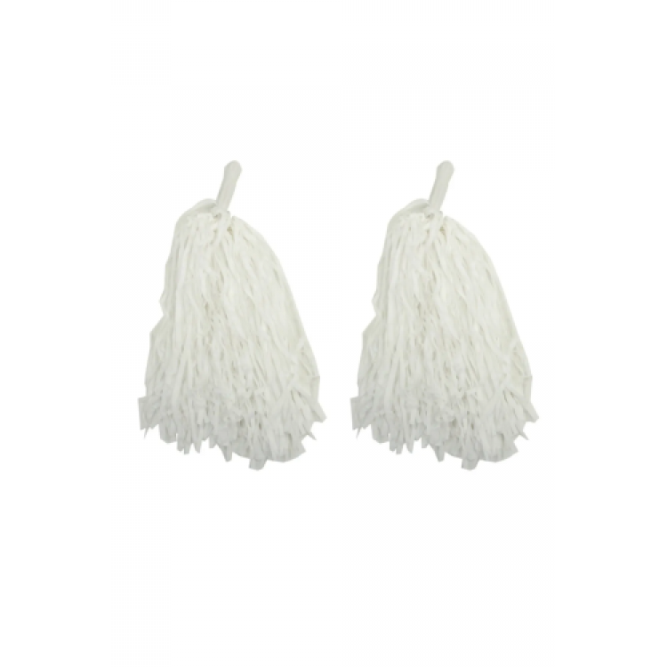 BEYAZ RENK GÖSTERİ PONPONU