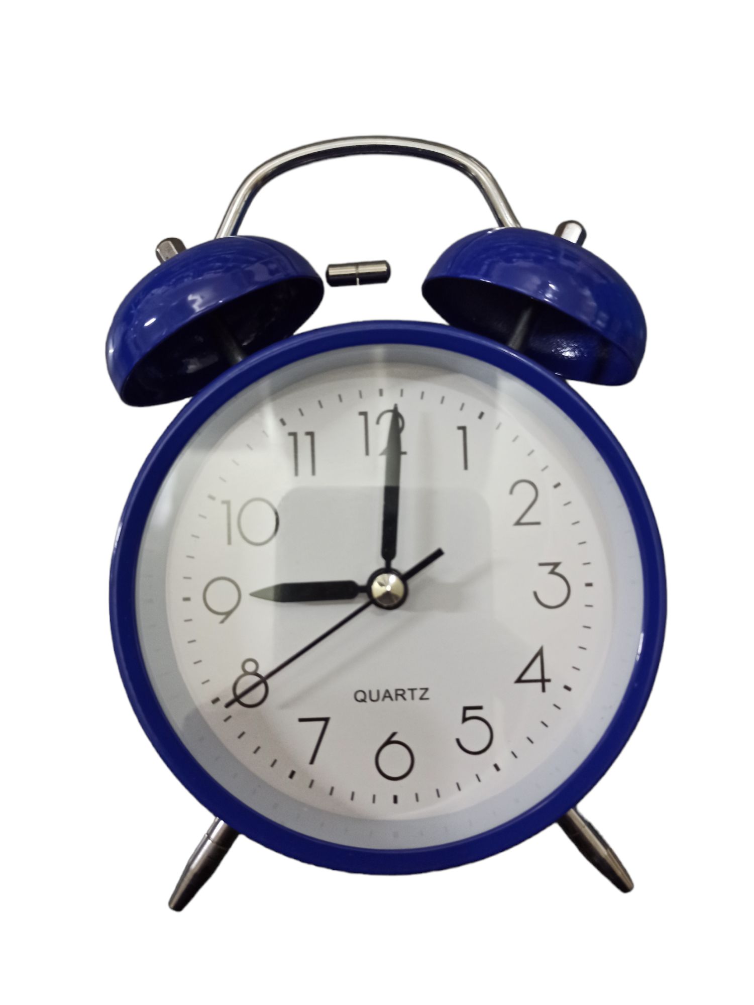 Metal Işıklı Masa Üstü Çalar Saat Lacivert